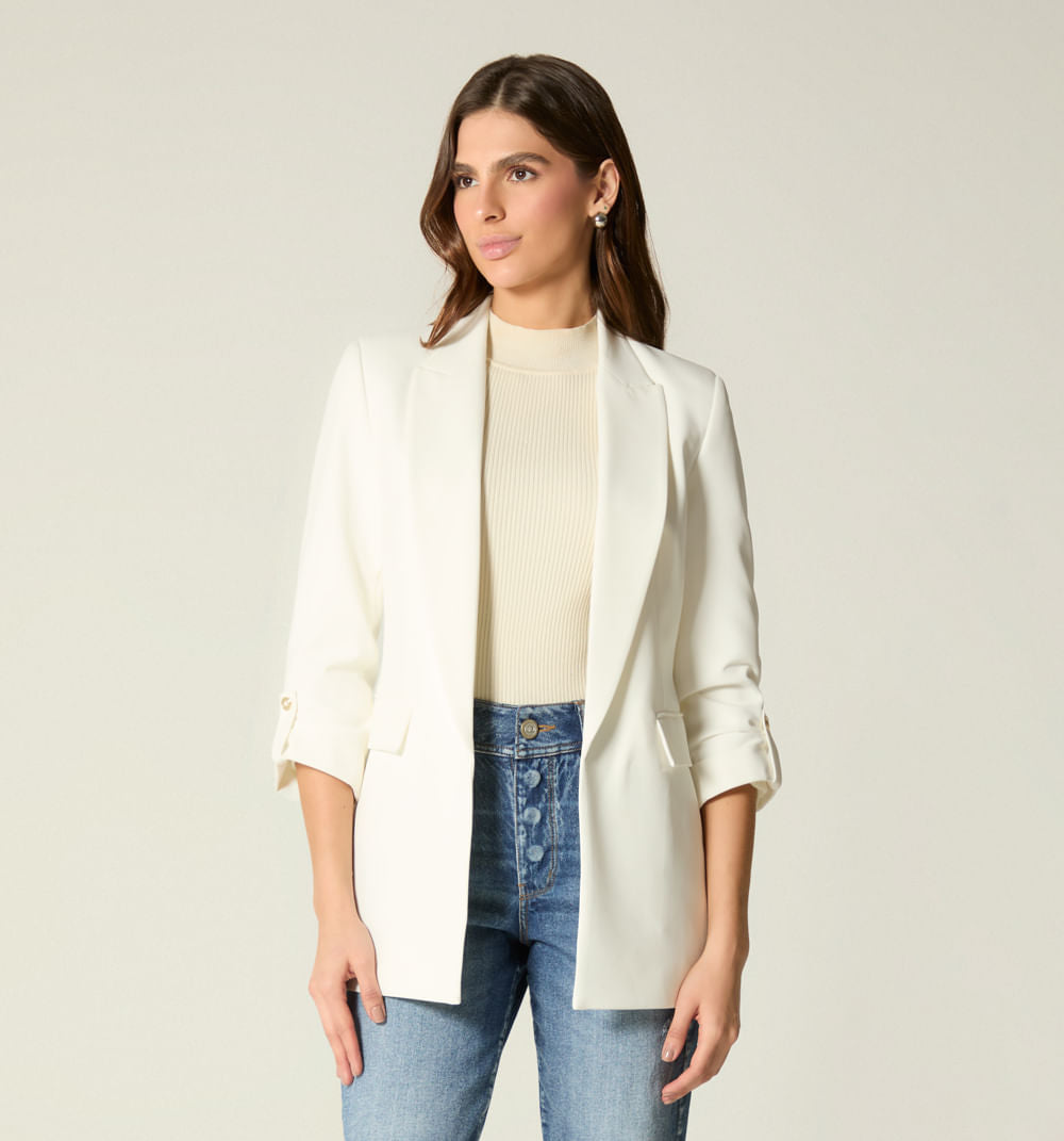 CHAQUETA BLAZER MANGA LARGA SILUETA OVER SIZE