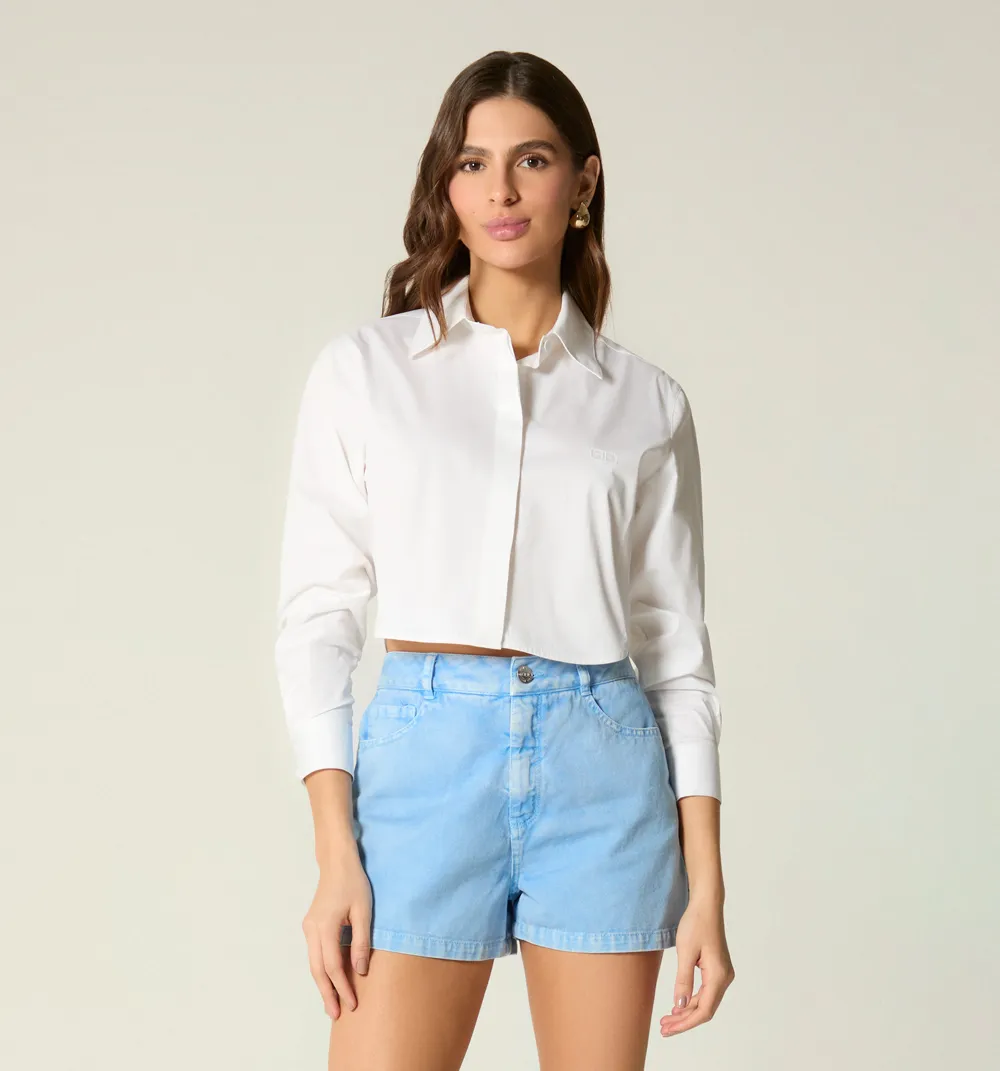 BLUSA CAMISERA MANGA LARGA