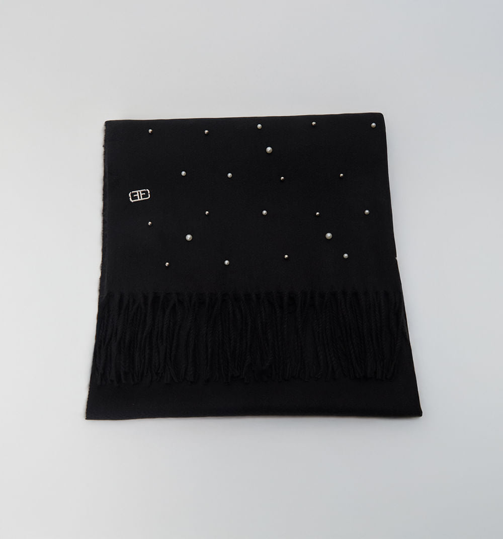 ACCESORIO PASHMINA PERLAS CON FLECOS