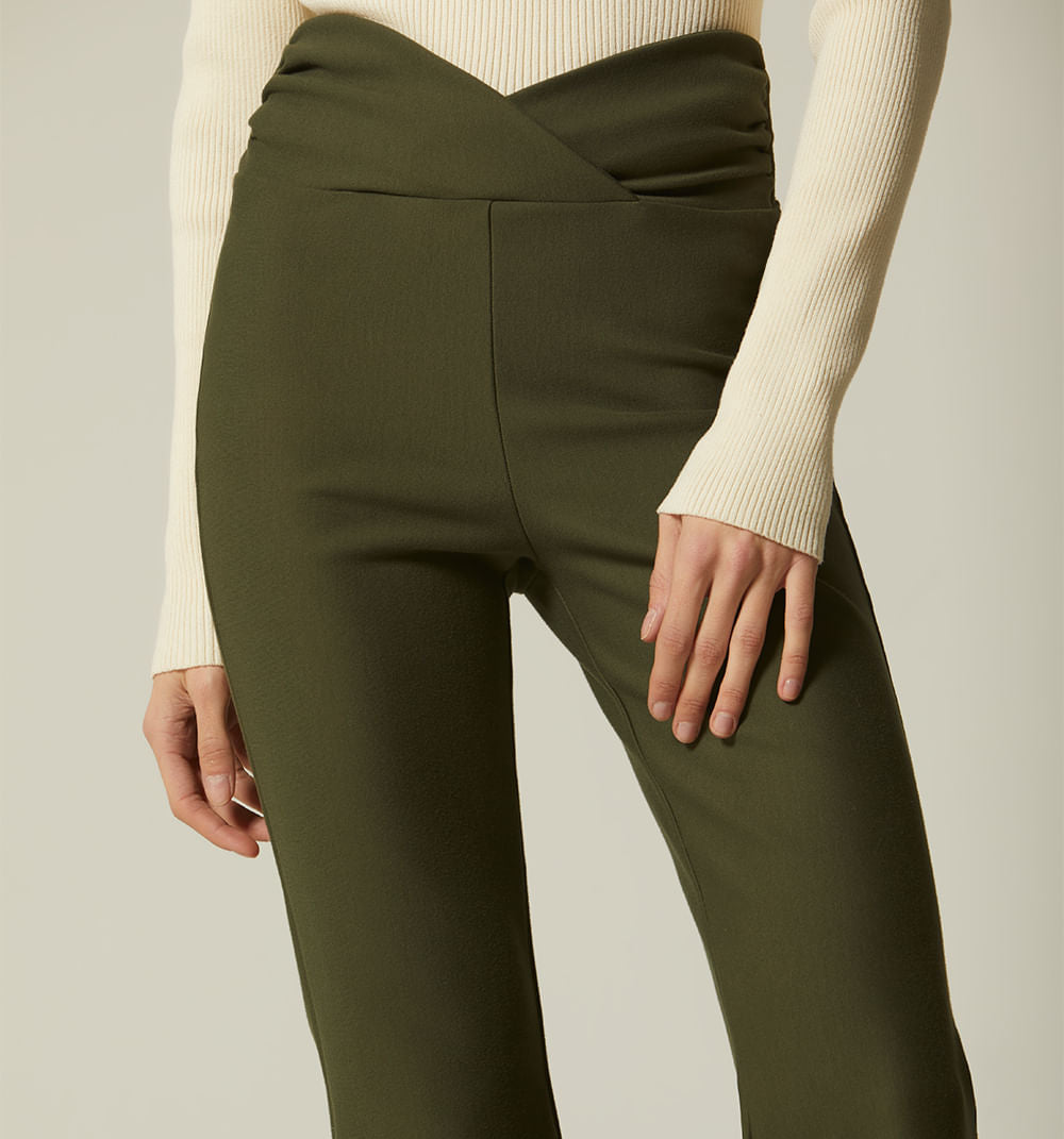 PANTALÓN LEGGING TIRO ALTO PRETINA CRUZADA