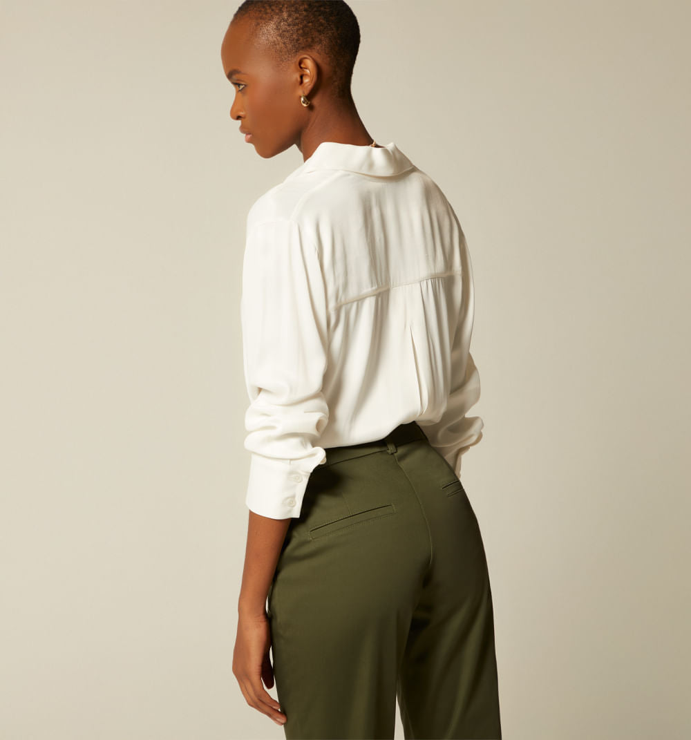 BLUSA CAMISERA MANGA LARGA