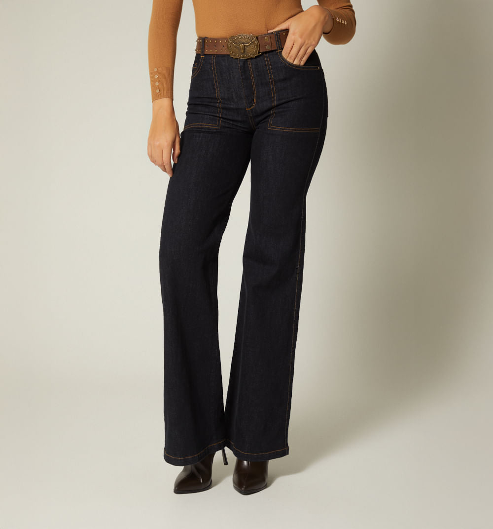 JEAN BOTA CAMPANA TIRO ALTO CON CORREA