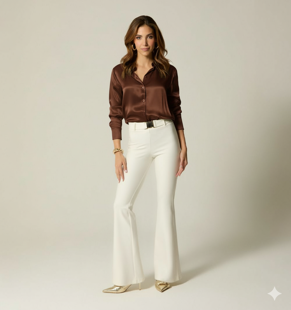 BLUSA CAMISERA MANGA LARGA