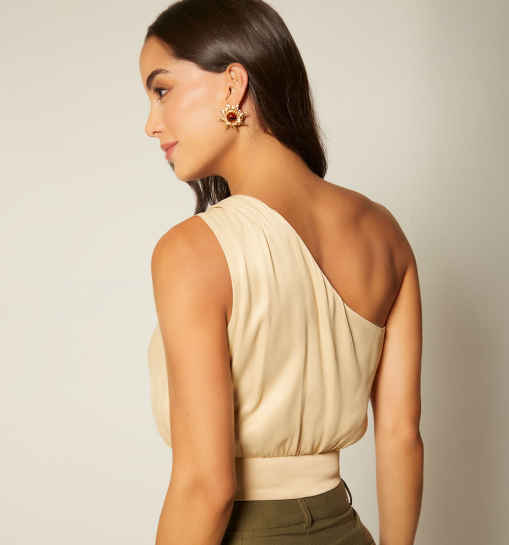 BLUSA ASIMETRICA AMARRE LATERAL