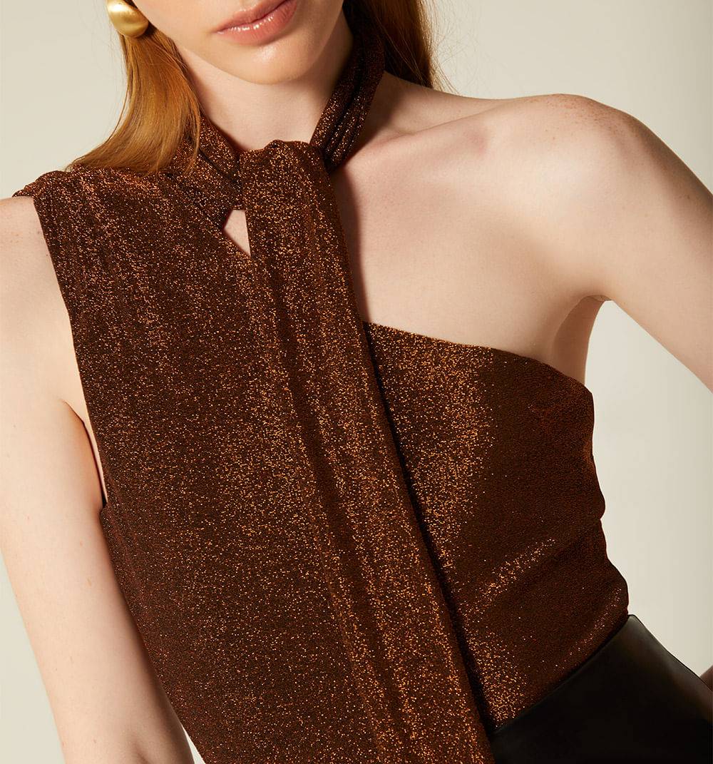 BODY DE UN SOLO HOMBRO CON ESTOLA