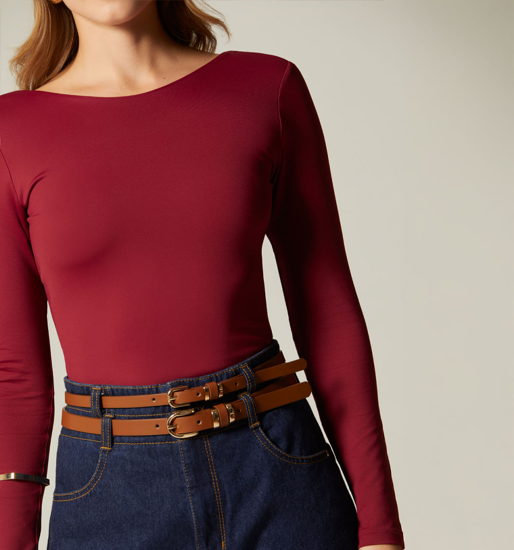 BODY MANGA LARGA CON ESCOTE EN ESPALDA