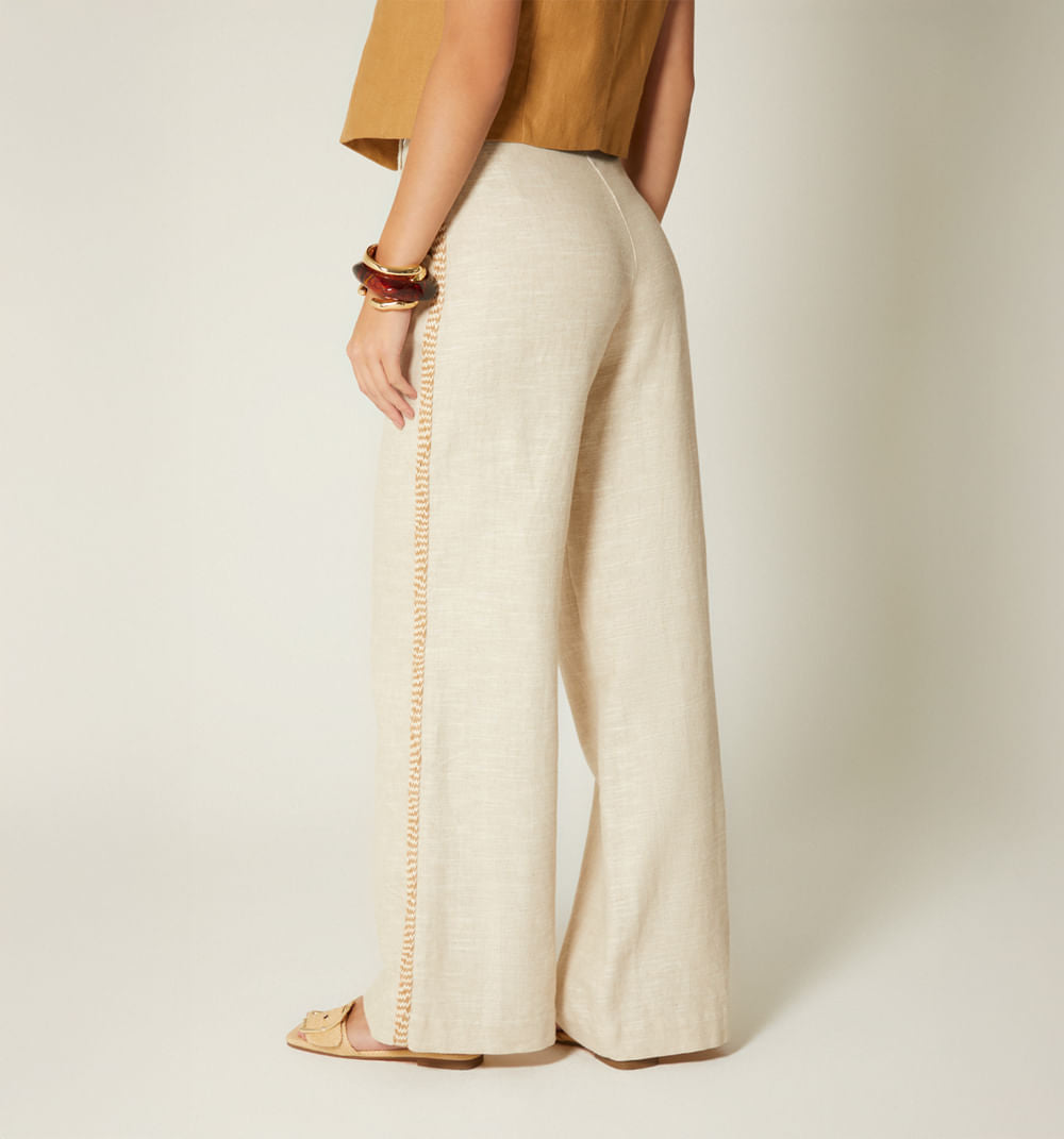 PANTALON TIRO ALTO CON INSUMO