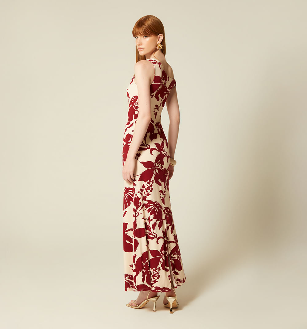 VESTIDO LARGO CON HERRAJE